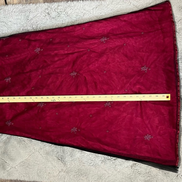 Vintage 90s Delias Embroidered Jeweled Maxi Skirt Size 7/8 - Picture 10 of 10